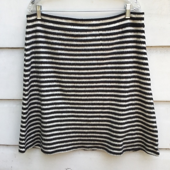 Maeve Anthropologie black & white A line skirt 14 - Picture 1 of 6
